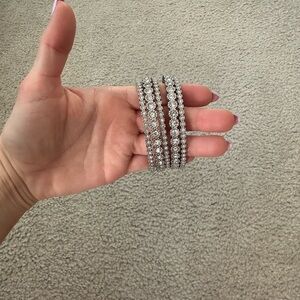 Express silver bangles